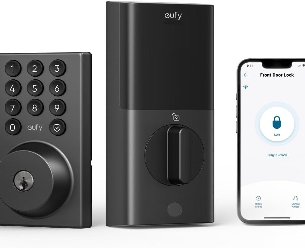 eufy Security Smart Lock C30, Keyless Entry Door Lock, Built-in WiFi, Black