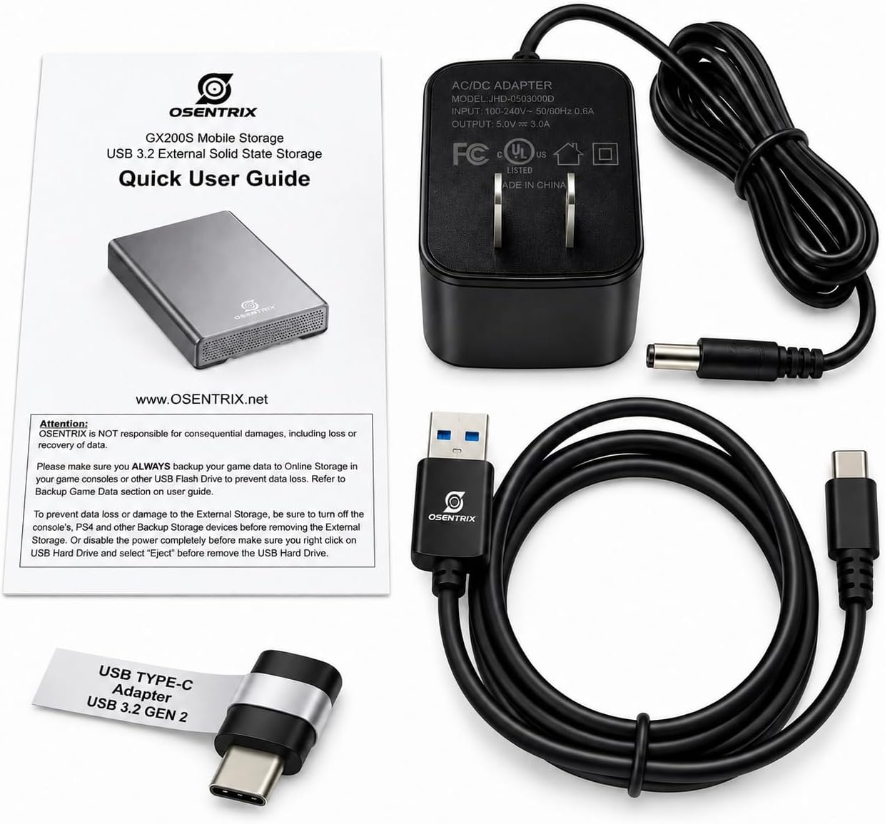 GX200 8TB USB 3.2 USB-C External Hard Drive for Desktop PC/Laptop (Windows or MacOS) - Image 5