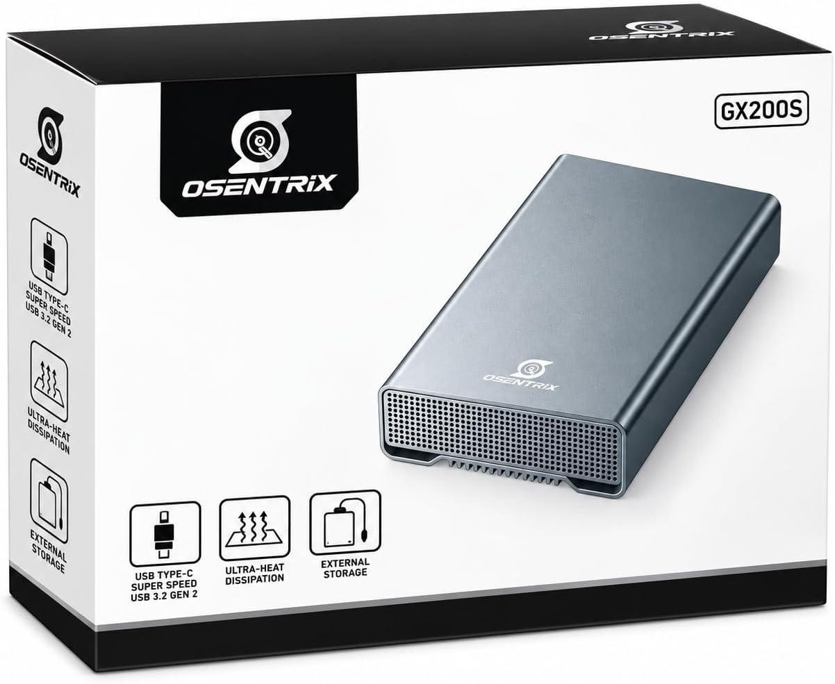 GX200 8TB USB 3.2 USB-C External Hard Drive for Desktop PC/Laptop (Windows or MacOS) - Image 6